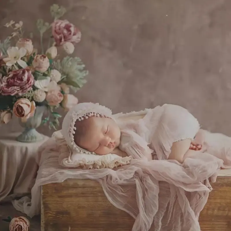 Baby Girl Painting Style Theme Set - Newborn Photography Props - Image 4